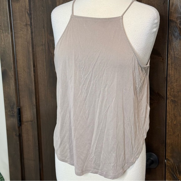 Silence + Noise Tan Camisole with Spaghetti Straps and Relaxed Fit modal fabric - Picture 1 of 4
